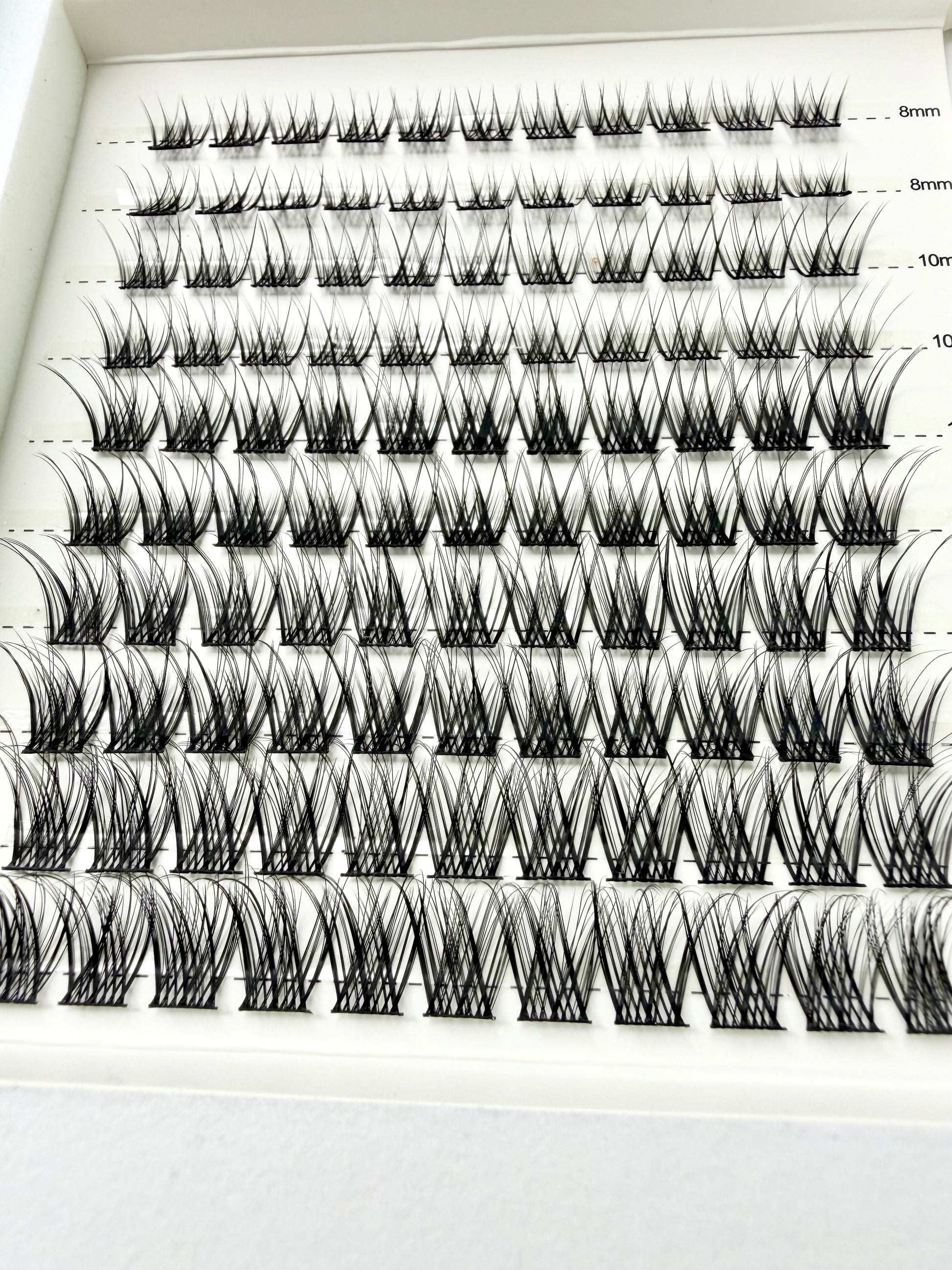 GLAM style lash clusters in multiple lengths - Complete range of individual lashes for customized DIY extensions.