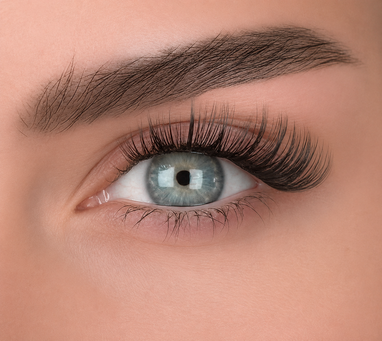 Close-up of our Tease Style, lashmap 8mm, 10mm, 12mm