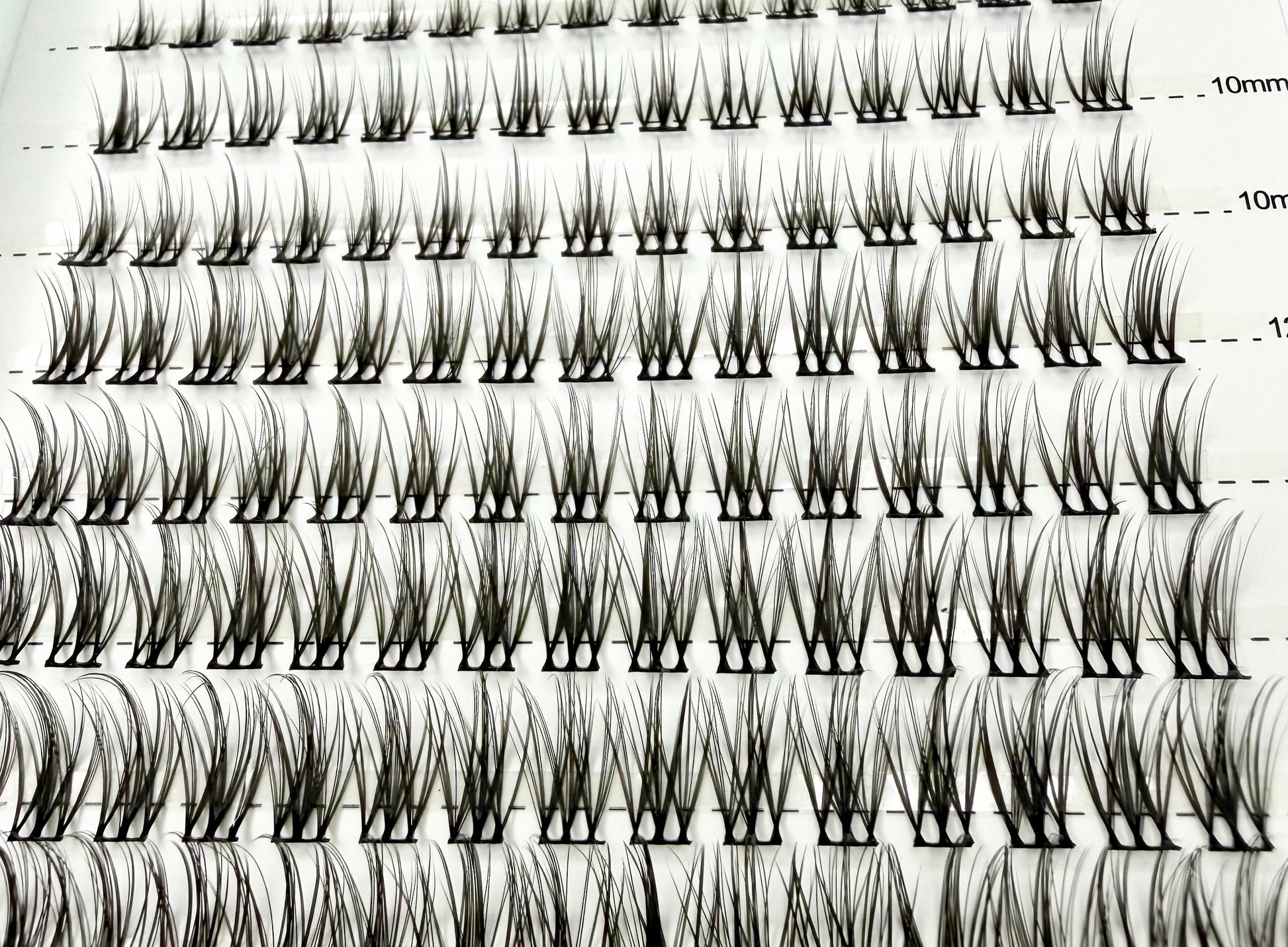 WISPY style lash clusters in multiple lengths - Complete range of individual lashes for natural feathered look
